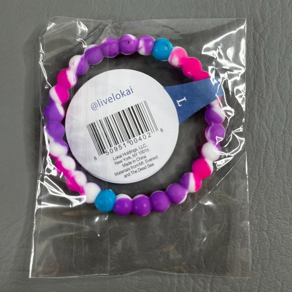 Lokai Bracelets Girl Mom Tie-Dye Pink & Purple Theme New Sealed NWT - Picture 2 of 3